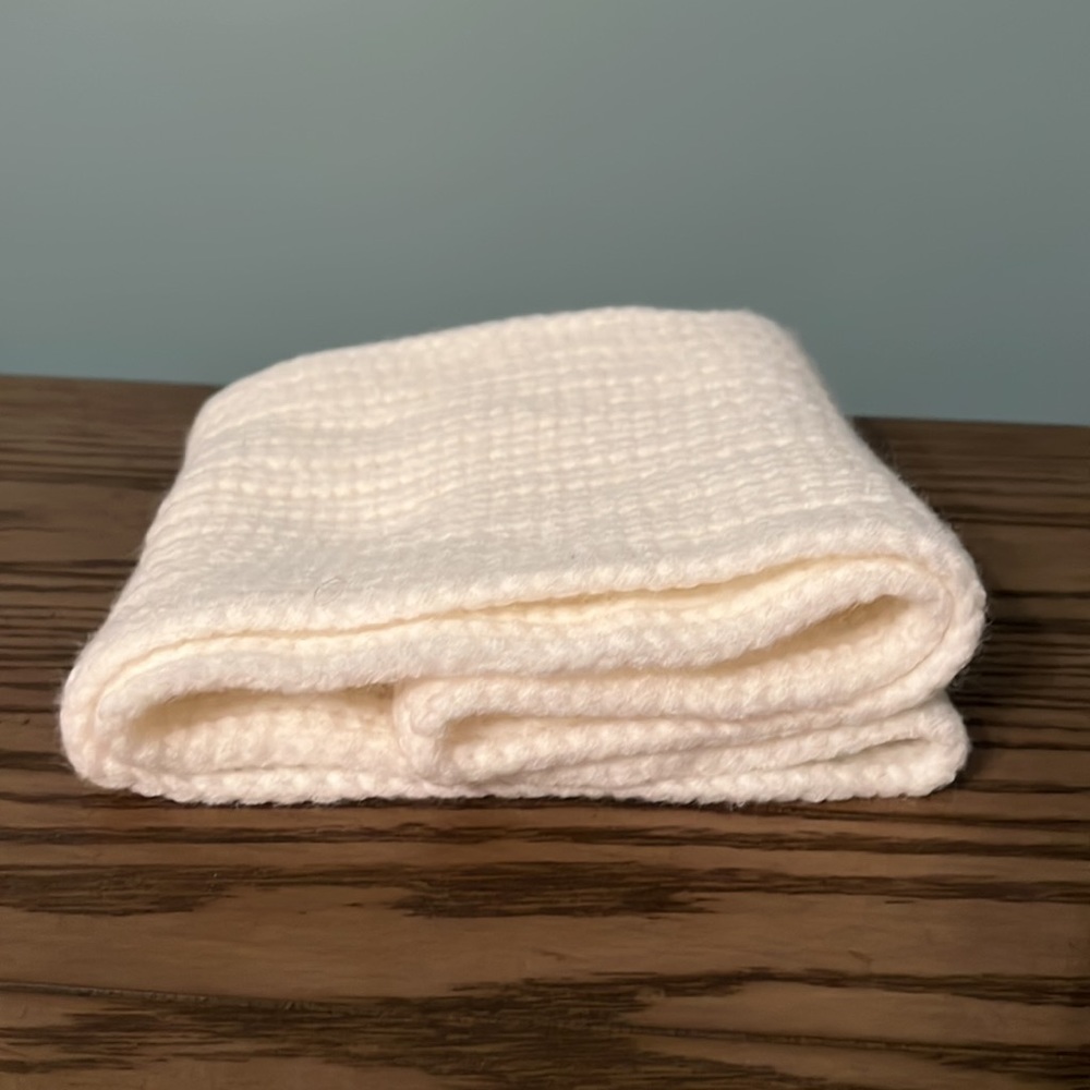 Cream knit infinity scarf